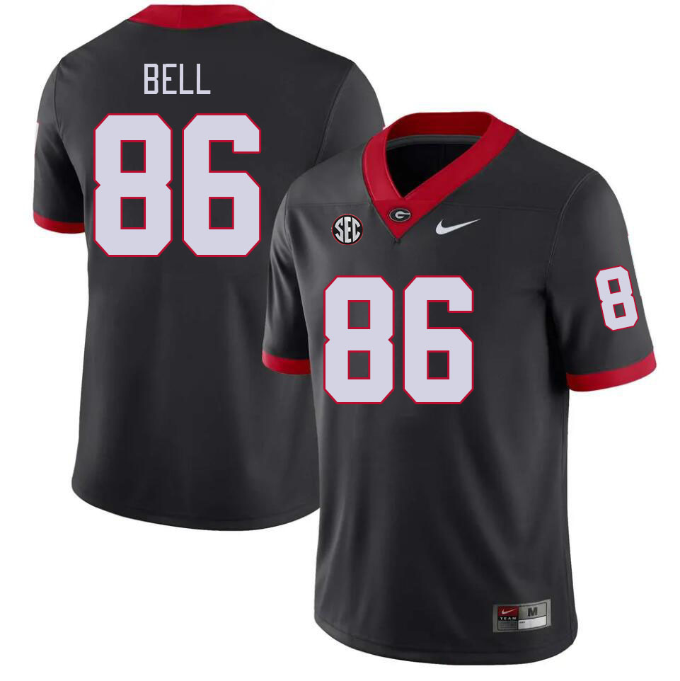 Georgia Bulldogs #86 Dillon Bell College Football Jerseys Stitched-Black